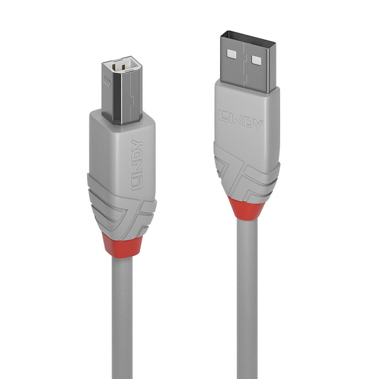 Cablu usb-a la usb-b de imprimanta anthra line 3m, lindy l36689